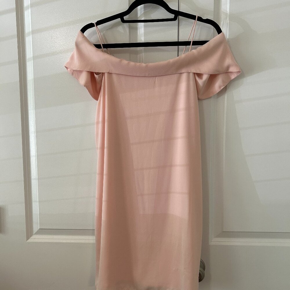 Naked Zebra Off The Shoulder Dress